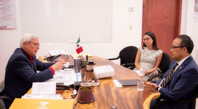 Acuerdan agenda binacional Bonilla y Cónsul de México en San Diego