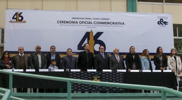 CONMEMORAN EL XLVI ANIVERSARIO DE LA FEDERALIZACIÓN DE LA PREPARATORIA LÁZARO