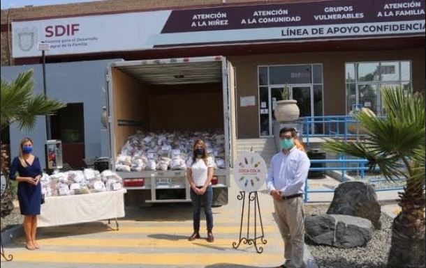 Entrega Cia. Embotelladora Del Fuerte 4 mil despensas al Sistema DIF Tijuana