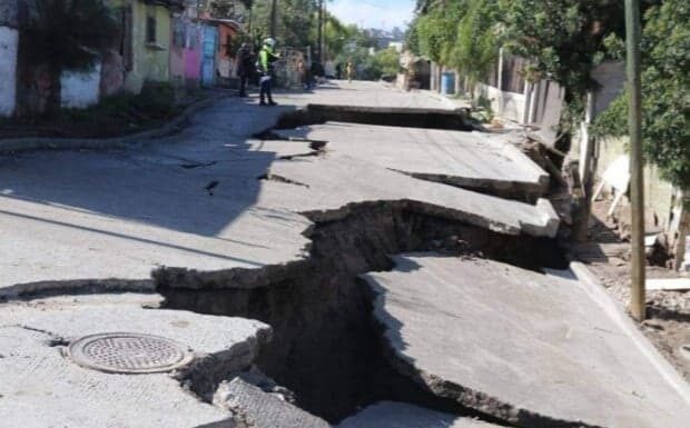 40 VIVIENDAS AFECTADAS POR FALLA DEL SUBSUELO EN COLONIA 3 DE OCTUBRE