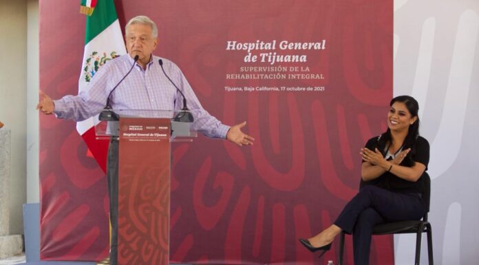 RECONOCE AMLO A TIJUANENSES POR ELEGIR A MONTSERRAT COMO ALCALDESA