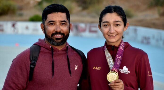 LOGRA KARISSA GARCÍA SEGUNDO METAL DORADO EN PATINES DE VELOCIDAD PARA BC