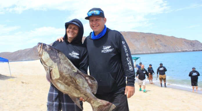 TRIUNFAN CON CABRILLAS EN EL PRIMER TORNEO DE LA «COPA BAJA CALIFORNIA» DE PESCA DEPORTIVA