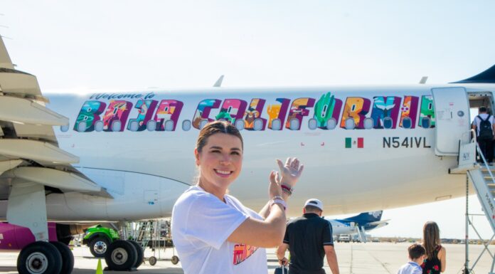 ARRANCA GOBIERNO DE MARINA DEL PILAR 10 NUEVAS RUTAS AÉREAS PARA BC