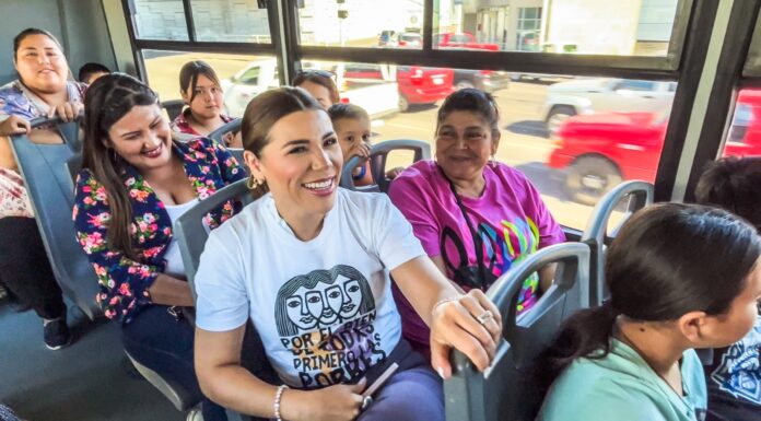 AUMENTA GOBIERNO DE MARINA DEL PILAR RUTAS DEL TRANSPORTE VIOLETA PARA MUJERES, NIÑAS Y NIÑOS