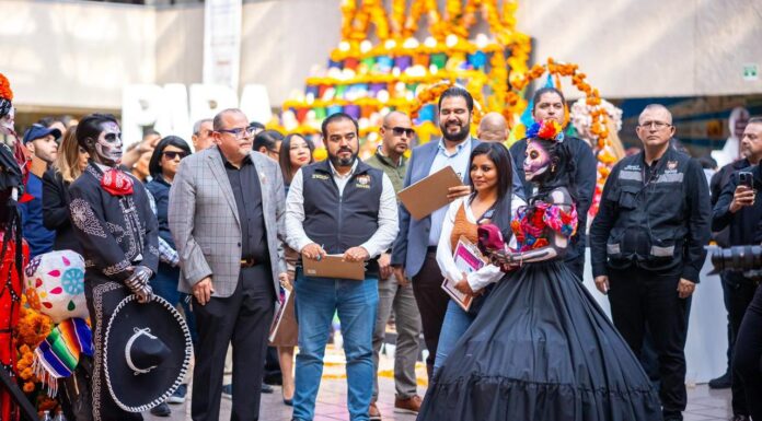 CON ALTARES Y CATRINAS, AYUNTAMIENTO DE TIJUANA TRANSFORMA LA MUERTE EN VIDA
