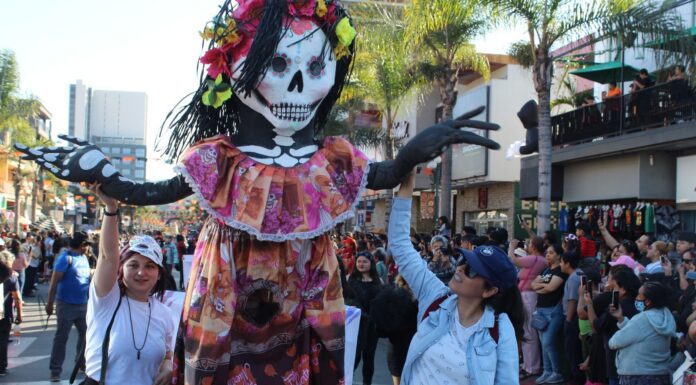 DISFRUTAN MILES DE TIJUANENSES DEL PRIMER CARNAVAL DEL DÍA DE MUERTOS EN LA AVENIDA REVOLUCIÓN