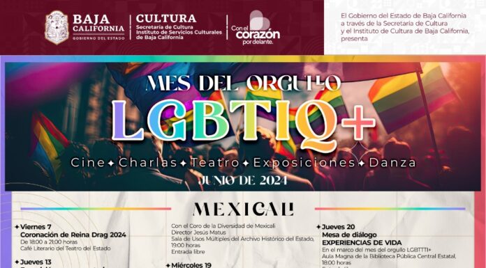 REALIZARÁN EVENTOS POR EL MES DEL ORGULLO LGBTIQ+ EN TODO EL ESTADO