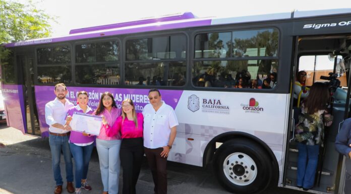 INVITAN A MUJERES A ULITLIZAR EL TRANSPORTE VIOLETA EN MEXICALI