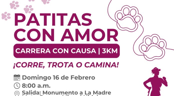 INVITAN A TECATENSES A LA CARRERA CON CAUSA «PATITAS CON AMOR»