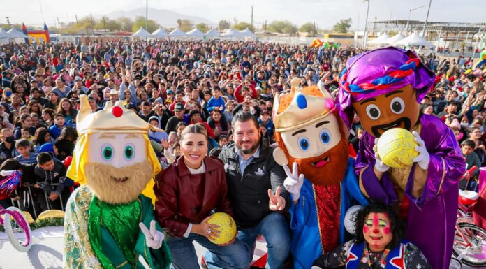 CIENTOS DE NIÑAS, NIÑOS Y FAMILIAS DE DIFERENTES COMUNIDADES COMPARTIERON ROSCA DE REYES EN MEXICALI