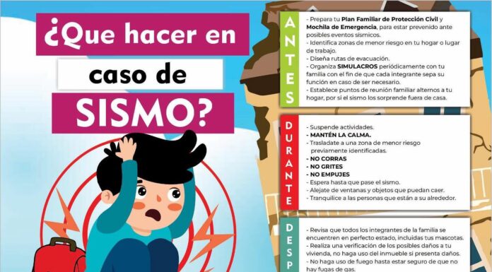 EMITEN RECOMENDACIONES A TECATENSES, TRAS EL SISMO REGISTRADO ESTE LUNES