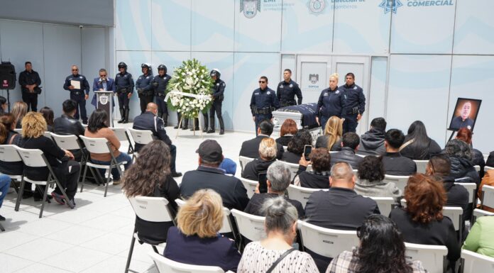 REALIZAN CEREMONIA LUCTUOSA EN HONOR A GUARDIA DE VIGILANCIA AUXILIAR