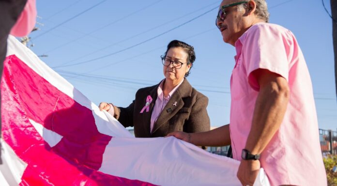 ROSARITO SE VISTE DE ROSA EN CONMEMORACIÓN DEL MES DE SENSIBILIZACIÓN SOBRE EL CÁNCER DE MAMA