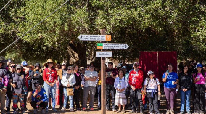 INAUGURAN RED DE SENDEROS KUMIAI EN SAN JOSÉ DE LA ZORRA