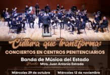LLEGA LA BANDA DE MÚSICA DEL ESTADO A CENTROS PENITENCIARIOS DE BC