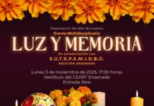 CON ALTAR “LUZ Y MEMORIA”, CEART ENSENADA CELEBRA EL DÍA DE MUERTOS
