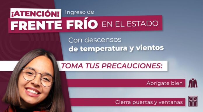 ALERTA PROTECCIÓN CIVIL BC POR LLEGADA DE NUEVO FRENTE FRÍO