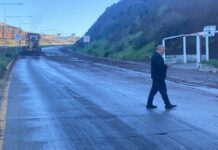 ATIENDEN AFECTACIONES POR LLUVIAS Y REFUERZAN SEGURIDAD VIAL EN PLAYAS DE ROSARITO