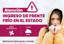 ADVIERTE AUTORIDADES ENTRADA DE FRENTES FRÍOS N° 30 Y 31