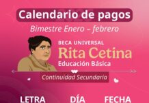 ANUNCIA ORGANIZACIÓN «RITA CETINA» CALENDARIO DE PAGOS DE BECA