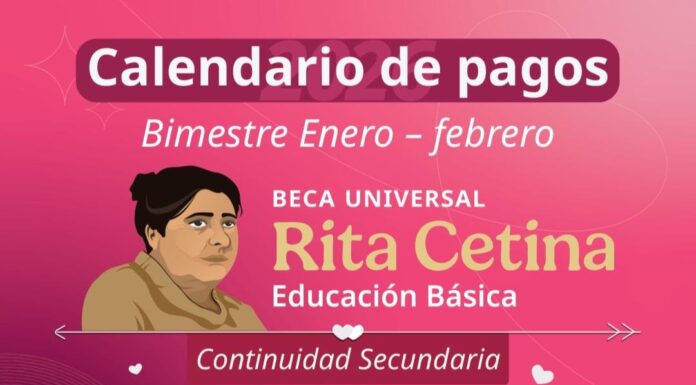 ANUNCIA ORGANIZACIÓN «RITA CETINA» CALENDARIO DE PAGOS DE BECA