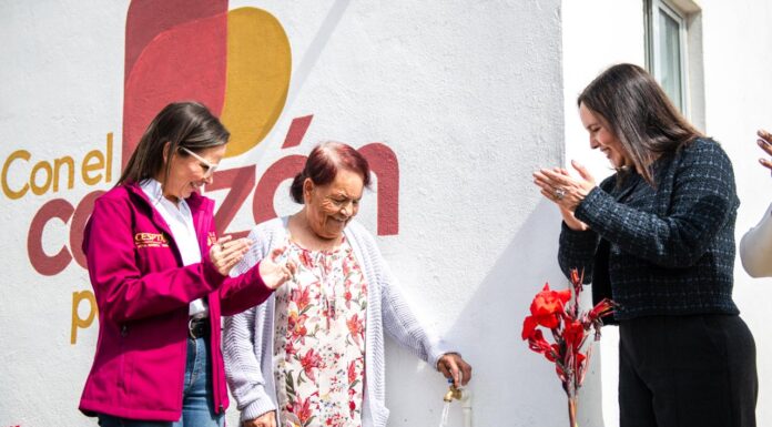 TRAS 12 AÑOS GESTIONES, FINALMENTE HAY AGUA POTABLE EN EL CENTRO MIGUEL ALEMÁN