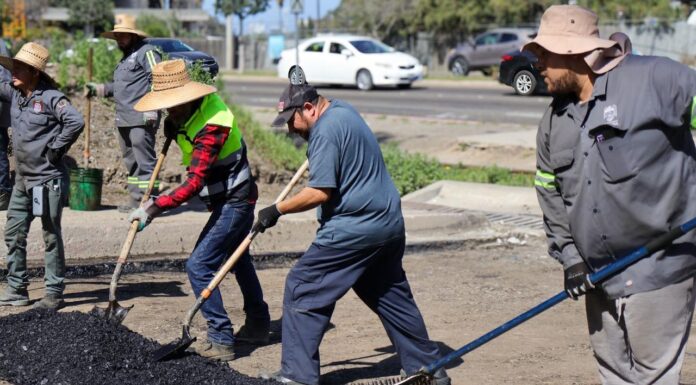 CONTINUA PROGRAMA DE BACHEO EN LAS NUEVE DELEGACIONES DE TIJUANA