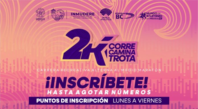 SE REGISTRAN MÁS DE MIL 800 PERSONAS A LA CARRERA RECREATIVA 2K EN ENSENADA