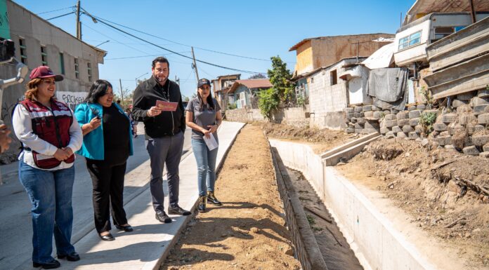 INAUGURAN OBRA DE DRENAJE PLUVIAL EN LA COLONIA VALLE VERDE EN TIJUANA