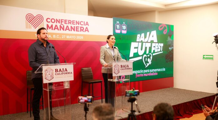 PRESENTA GOBERNADORA DE BC, EL «BAJA FUT FEST», PARA VIVIR LA PASIÓN DEL MUNDIAL 2026 EN ESPACIOS PÚBLICOS
