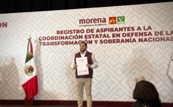 SE REGISTRA ISMAEL BURGUEÑO RUIZ EN EL PROCESO INTERNO DE MORENA A LA COORDINACIÓN ESTATAL DE LA DEFENSA DE LA TRANSFORMACIÓN EN BC