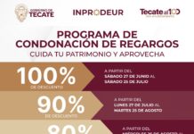 REGULARIZAR TU PATRIMONIO HOY ES MÁS FÁCIL; GOBIERNO DE TECATE CONDONA HASTA EL 100% DE LOS RECARGOS