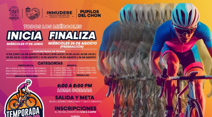 ANUNCIAN LA APERTURA DE LA TEMPORADA DE CICLISMO VERANO 2026 EN ENSENADA