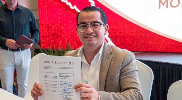 FIRMA ABDIEL GUTIÉRREZ, ACUERDO DE IMPLEMENTACIÓN DE LA AUTORIZACIÓN ESTATAL Y MUNICIPAL DE PROYECTOS DE INVERSIÓN EN BC