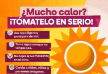ADVIERTE PROTECCIÓN CIVIL BC POR ALTAS TEMPERATURAS EN MEXICALI