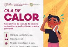 ADVIERTE PROTECCIÓN CIVIL BC ANTE OLA DE CALOR EN LA ENTIDAD