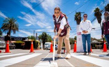 INTENSIFICAN TRABAJOS DE SEÑALIZACIÓN VIAL EN DELEGACIONES DE ENSENADA