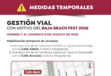 ANUNCIAN MEDIDAS TEMPORALES POR EL BAJA BEACH FEST 2026 EN PLAYAS DE ROSARITO