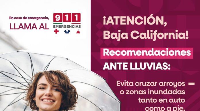 ADVIERTEN AUTORIDADES PROBABILIDAD DE LLUVIAS EN BC