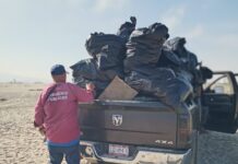 RETIRAN MÁS DE 80 TONELADAS DE DESECHOS EN COSTAS DE ENSENADA