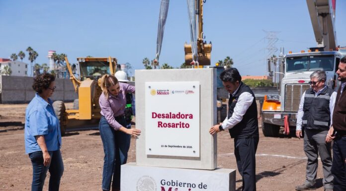 INICIA EN BC CONSTRUCCIÓN DE LA PLANTA DESALADORA DE ROSARITO QUE ABASTECERÁ DE AGUA A TIJUANA, ROSARITO Y ENSENADA