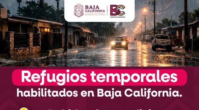 INSTRUYE GOBIERNO DE BC VIGILANCIA PERMANENTE ANTE PRONÓSTICO DE LLUVIAS Y VIENTOS PARA EL FIN DE SEMANA