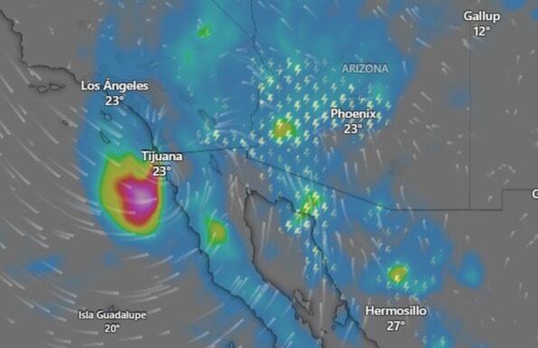 EMITE PROTECCIÓN CIVIL ESTATAL ALERTA URGENTE POR TORMENTA TROPICAL «RACHEL» Y FRENTE FRÍO EN BAJA CALIFORNIA