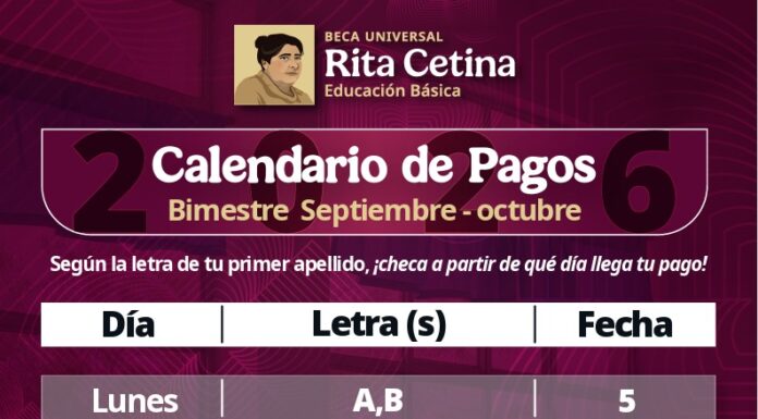 ANUNCIAN CALENDARIO DE PAGOS, ASAMBLEAS INFORMATIVAS Y FECHAS DE REGISTRO DE LAS BECAS «RITA CETINA» EN BC